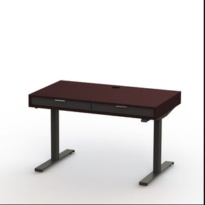 The Slim PLY // Modern wood standing desk with drawers