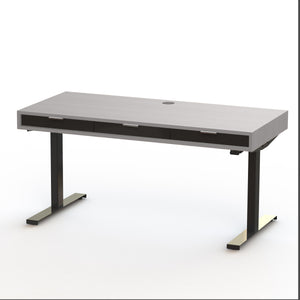 The Slim PLY // Modern wood standing desk with drawers