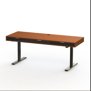 The Slim PLY // Modern wood standing desk with drawers