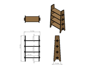 Kepler Shelf // Solid Wood Bookshelf