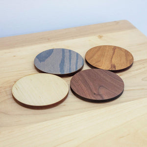Set of Four Coasters // With Cork Bottom - ROMI DESIGN