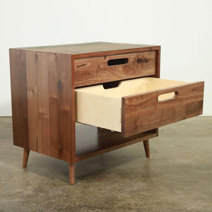 Evolve Side Table // Mid-century Modern Solid Wood Nightstand - ROMI DESIGN