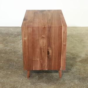 Evolve Side Table // Mid-century Modern Solid Wood Nightstand - ROMI DESIGN