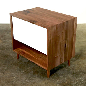 Evolve Side Table // Mid-century Modern Solid Wood Nightstand - ROMI DESIGN