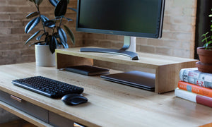 Bridge // Modern Desktop Shelf and Monitor Stand - ROMI DESIGN