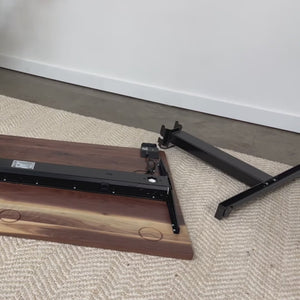 The Response Desk // Wood Standing Desk with Easy Assembly Desk Base