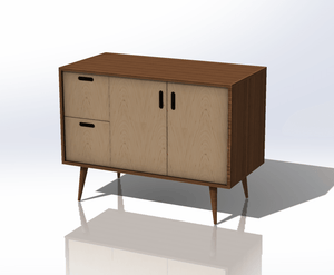 CREDENZA // Customizable solid wood office storage cabinet - ROMI DESIGN