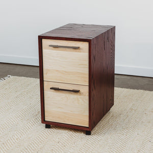 FILE // Modern Solid Wood File Cabinet Storage with Wheels for the Evolve Desk - ROMI DESIGN