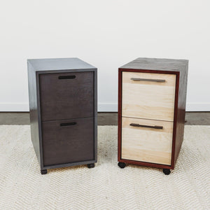 FILE // Modern Solid Wood File Cabinet Storage with Wheels for the Evolve Desk - ROMI DESIGN