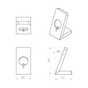 FOLD // MagSafe iPhone Stand - Desktop Phone Stand for MagSafe iPhone Charger - ROMI DESIGN