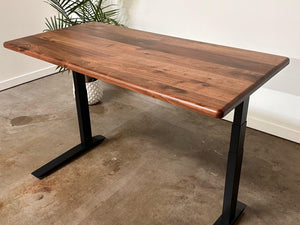 SALE // iMovR Lander Desktop - Rustic Walnut - 30"D x 59"W - ROMI DESIGN