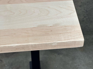 SALE // Hardwood Slab Desktop - Natural Maple - 60"W x 33"D - 1/8" Roundover - ROMI DESIGN
