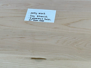 SALE // iMovR Lander Desktop - Natural Maple - 30"D x 71"W - Left & Right Grommets - ROMI DESIGN