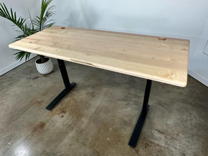 SALE // iMovR Lander Desktop - Natural Maple - 30"D x 71"W - Left & Right Grommets - ROMI DESIGN