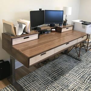 The Gemini Desk // Sit + Stand Desk - ROMI DESIGN