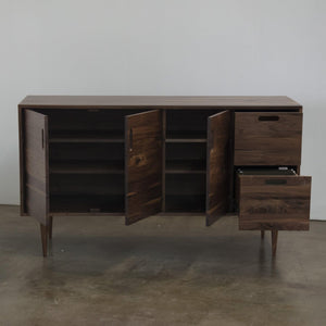 CREDENZA // Customizable solid wood office storage cabinet - ROMI DESIGN