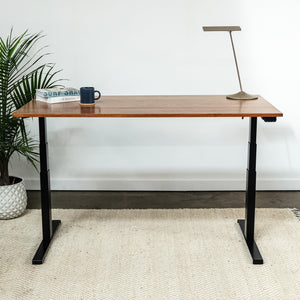 THE RESPONSE DESK // Wood Standing Desk with Easy Assembly Desk Base - ROMI DESIGN