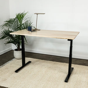THE RESPONSE DESK // Wood Standing Desk with Easy Assembly Desk Base - ROMI DESIGN