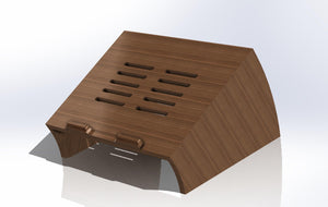 STAND // Solid Wood Laptop Stand with Folded Miter Joints - ROMI DESIGN