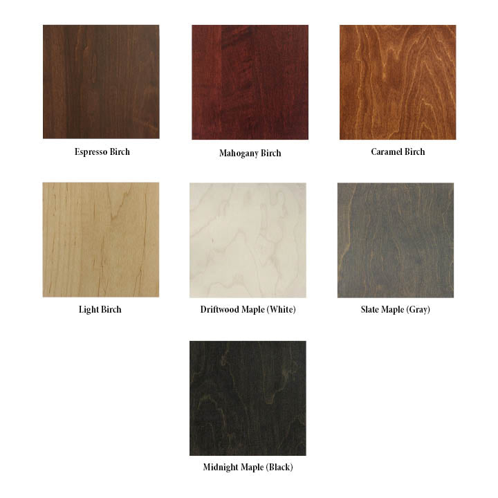 The Slim PLY // Modern wood standing desk with drawers