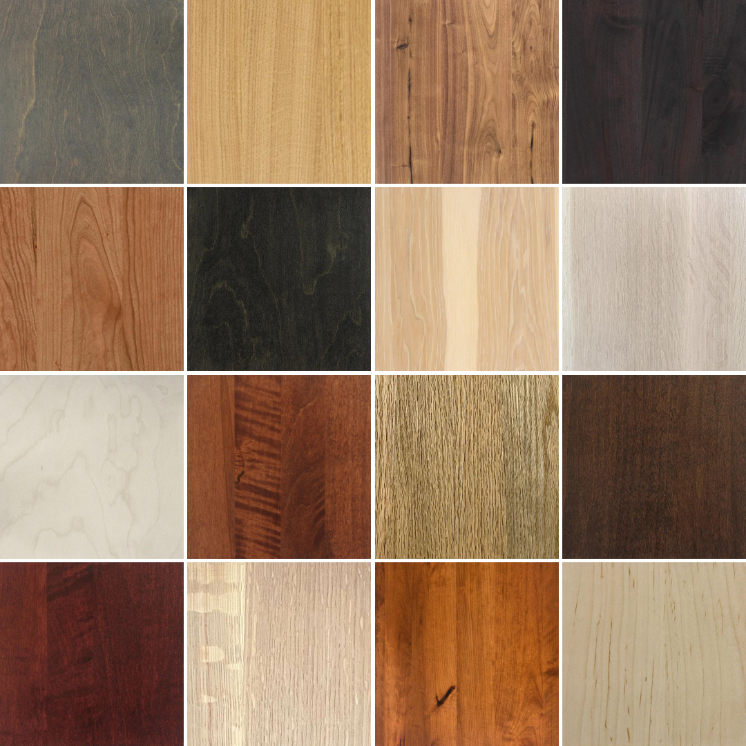 Custom made office furniture color and finish options