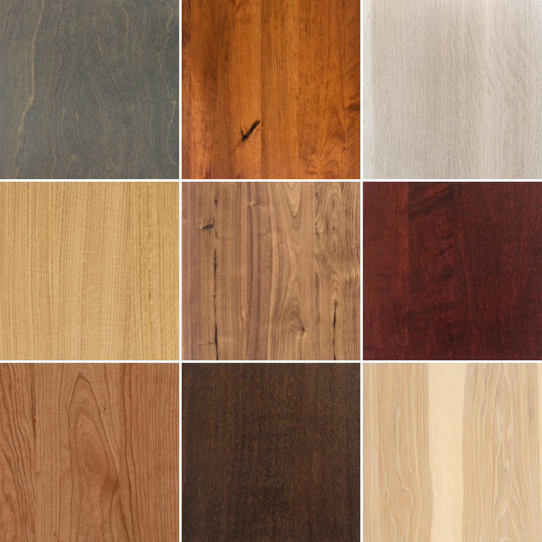 Custom made office furniture color and finish options