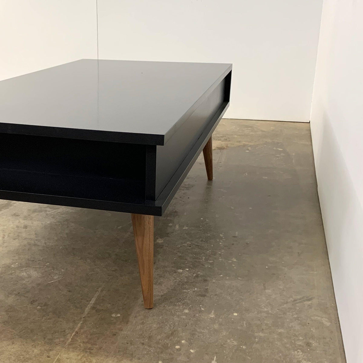 The Marc // Modern, Solid Wood Coffee Table with Drawer - ROMI DESIGN