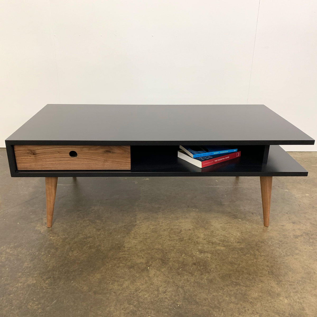 The Marc // Modern, Solid Wood Coffee Table with Drawer - ROMI DESIGN