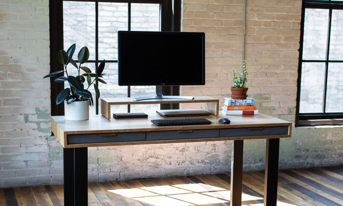 Bridge // Modern Desktop Shelf and Monitor Stand - ROMI DESIGN