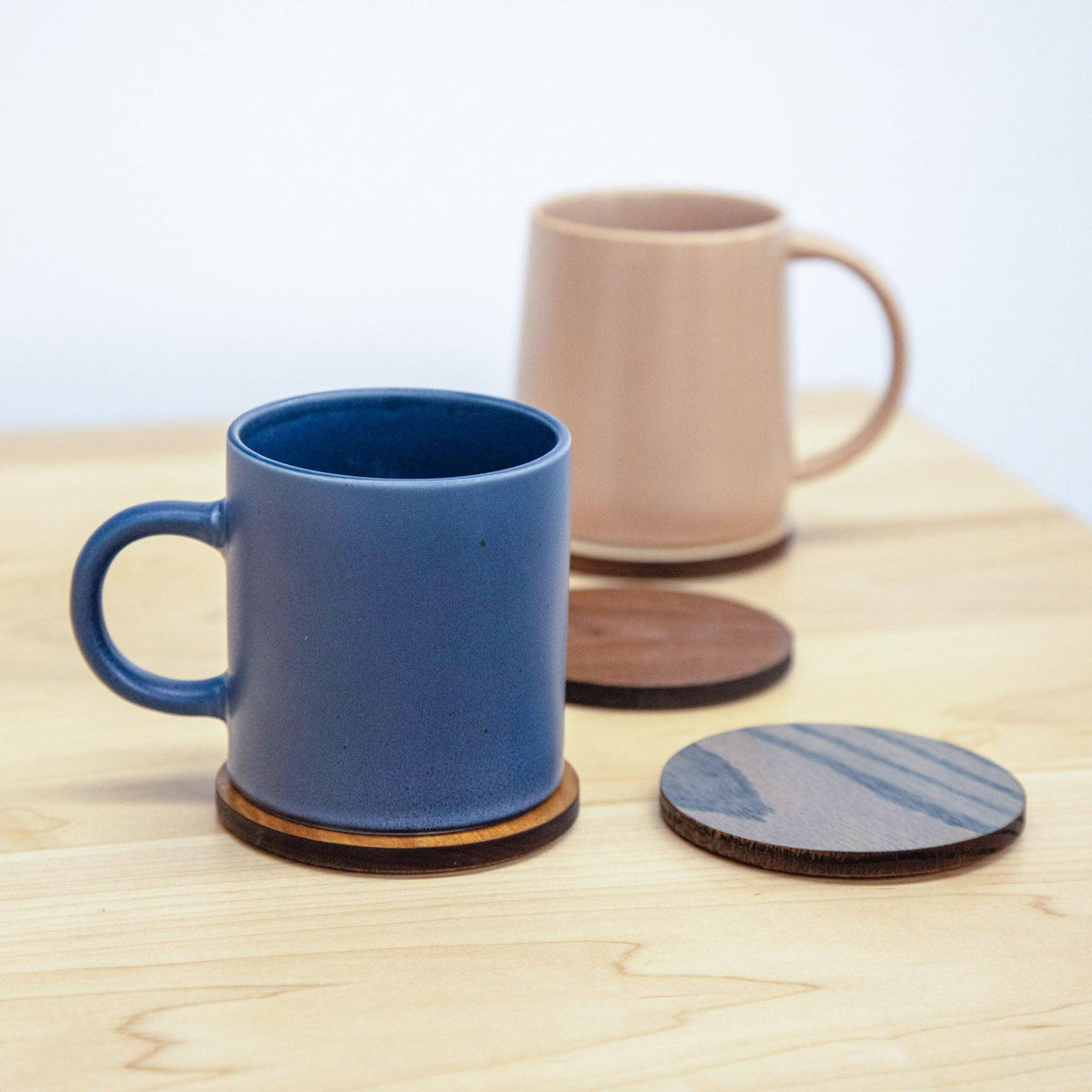 Set of Four Coasters // With Cork Bottom - ROMI DESIGN