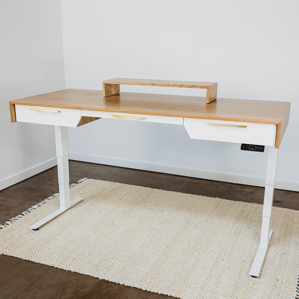 Bridge // Modern Desktop Shelf and Monitor Stand - ROMI DESIGN