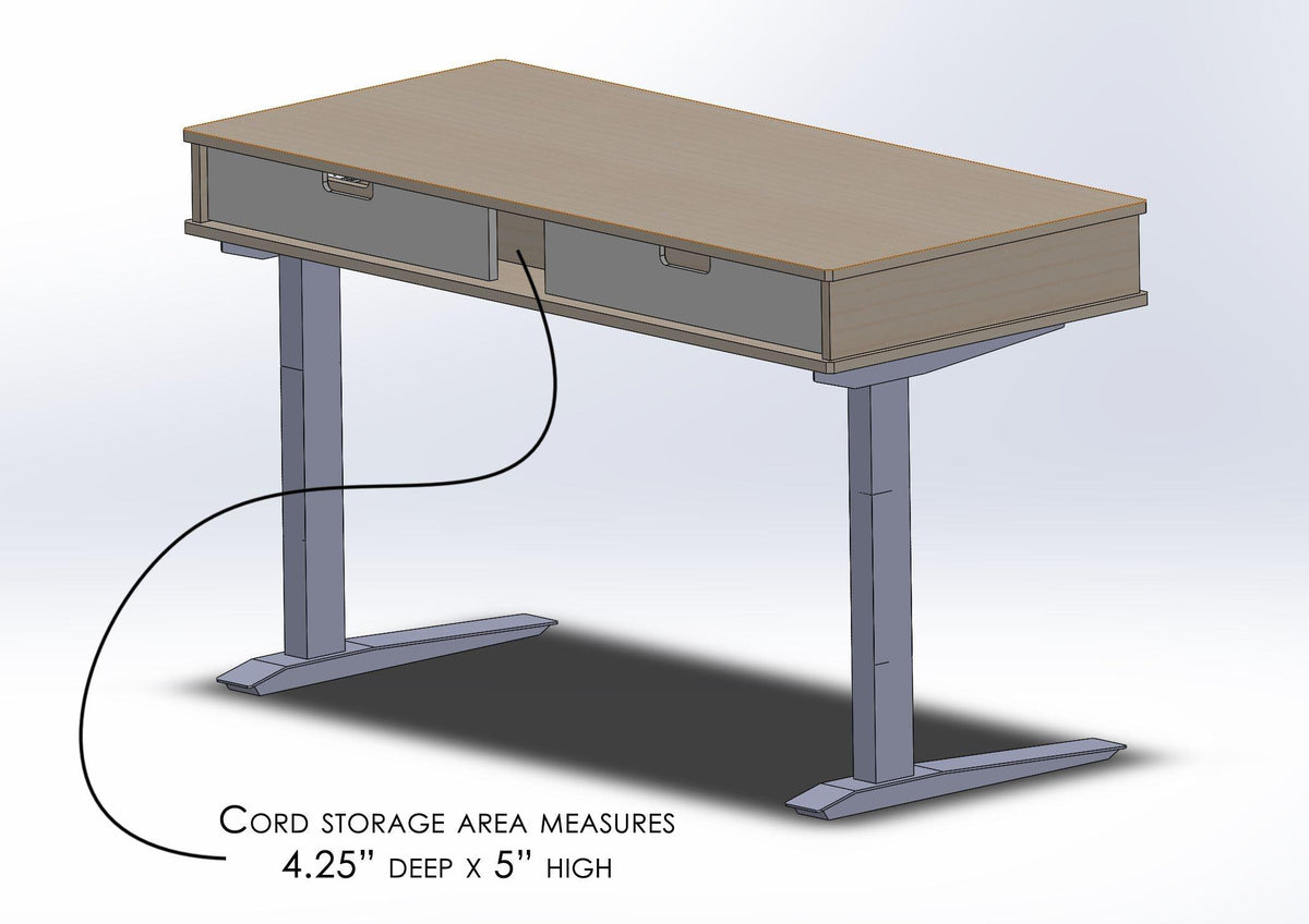 The Michelle // Sit + Stand Desk - ROMI DESIGN
