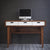 Standing Desk // Fixed Height Standing Desk with Drawers and Wooden Legs - ROMI DESIGN