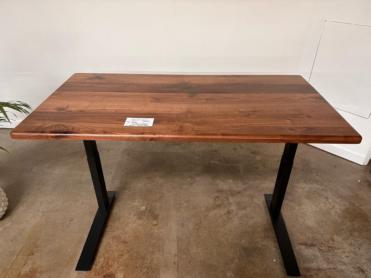 SALE // iMovR Lander Desktop - Rustic Walnut - 30"D x 59"W - ROMI DESIGN