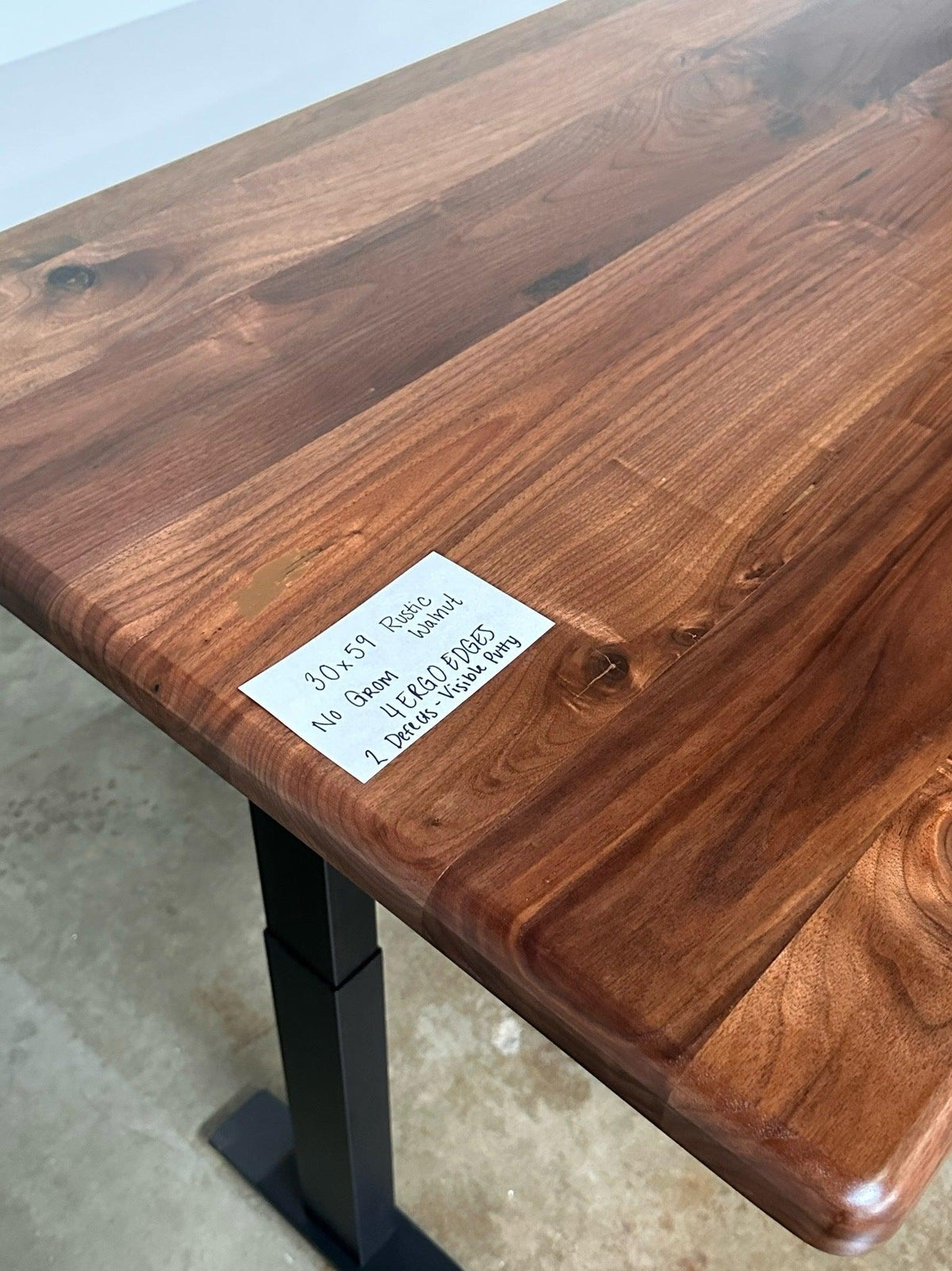 SALE // iMovR Lander Desktop - Rustic Walnut - 30"D x 59"W - ROMI DESIGN