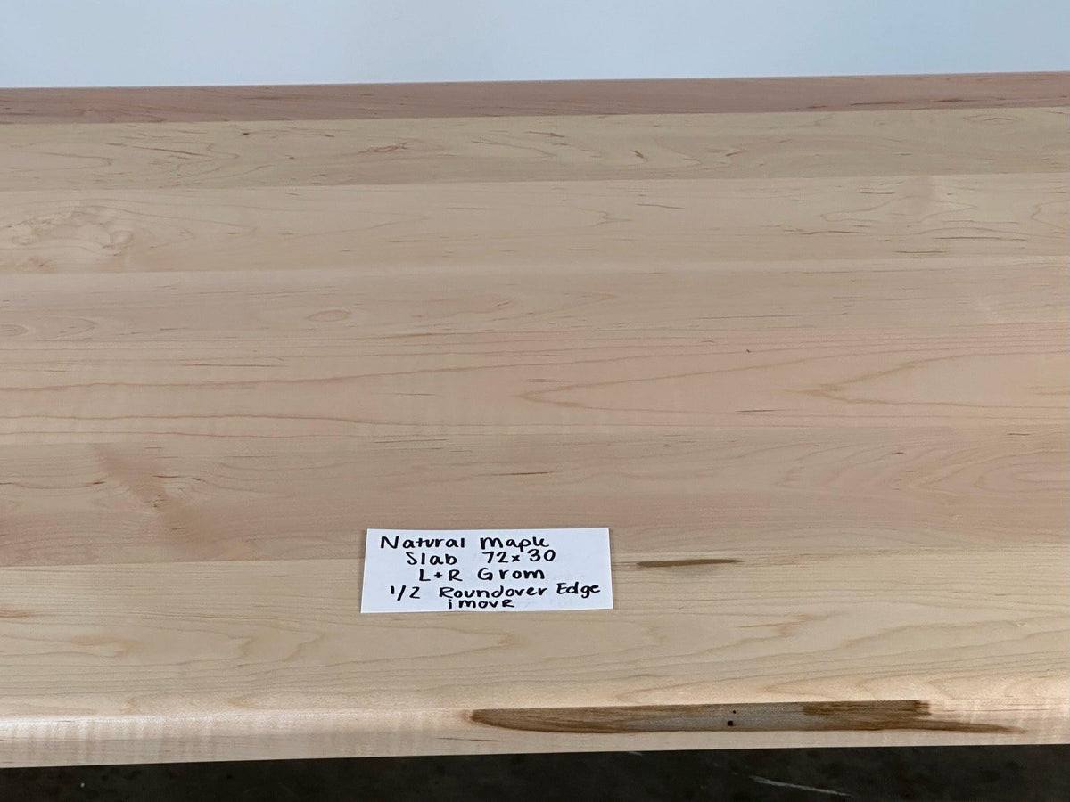 SALE // iMovR Lander Desktop - Natural Maple - 30"D x 71"W - Left & Right Grommets - ROMI DESIGN