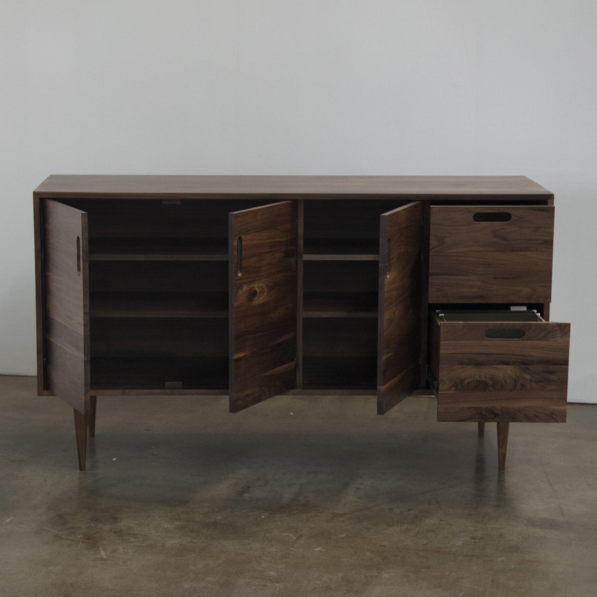 CREDENZA // Customizable solid wood office storage cabinet - ROMI DESIGN
