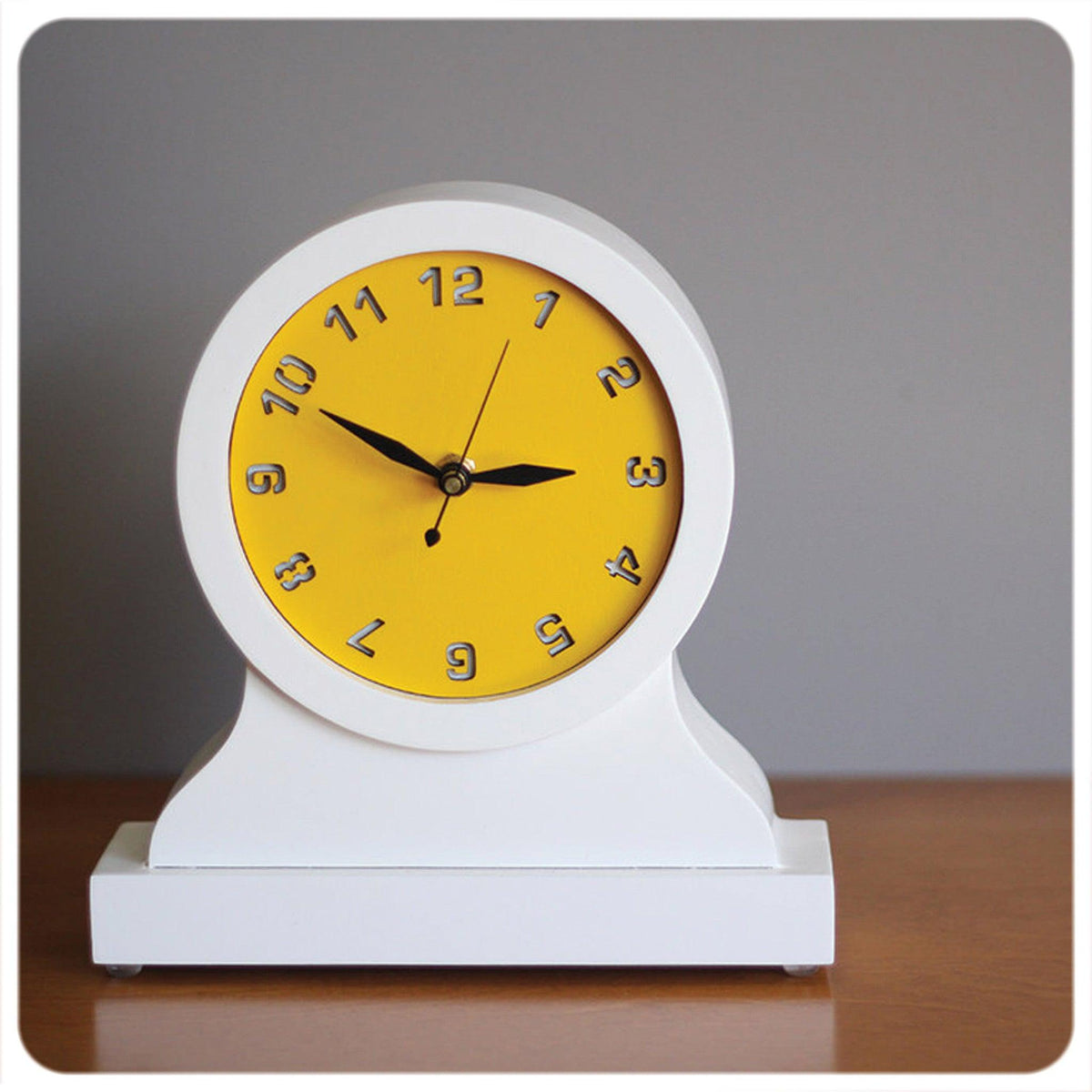 Modern Mantel Clock designed by Vincent Leman for Uncommon Handmade - sold by Rocket Mission