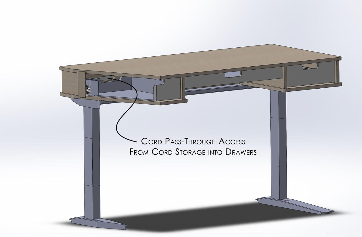The Michelle // Sit + Stand Desk - ROMI DESIGN