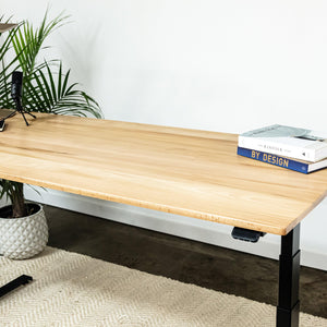 THE RESPONSE DESK // Wood Standing Desk with Easy Assembly Desk Base - ROMI DESIGN