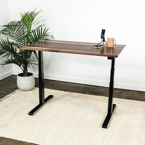 The Response Desk - Wooden Standing Desk with Easy Assembly Adjustable Base