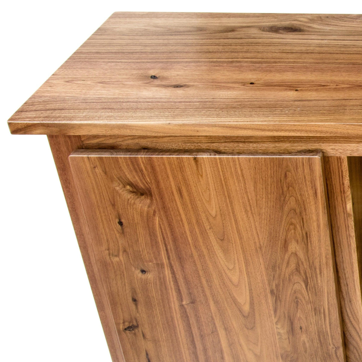 Mid Century Modern Credenza Cabinet in Solid Walnut for Home Office - Sifford Online