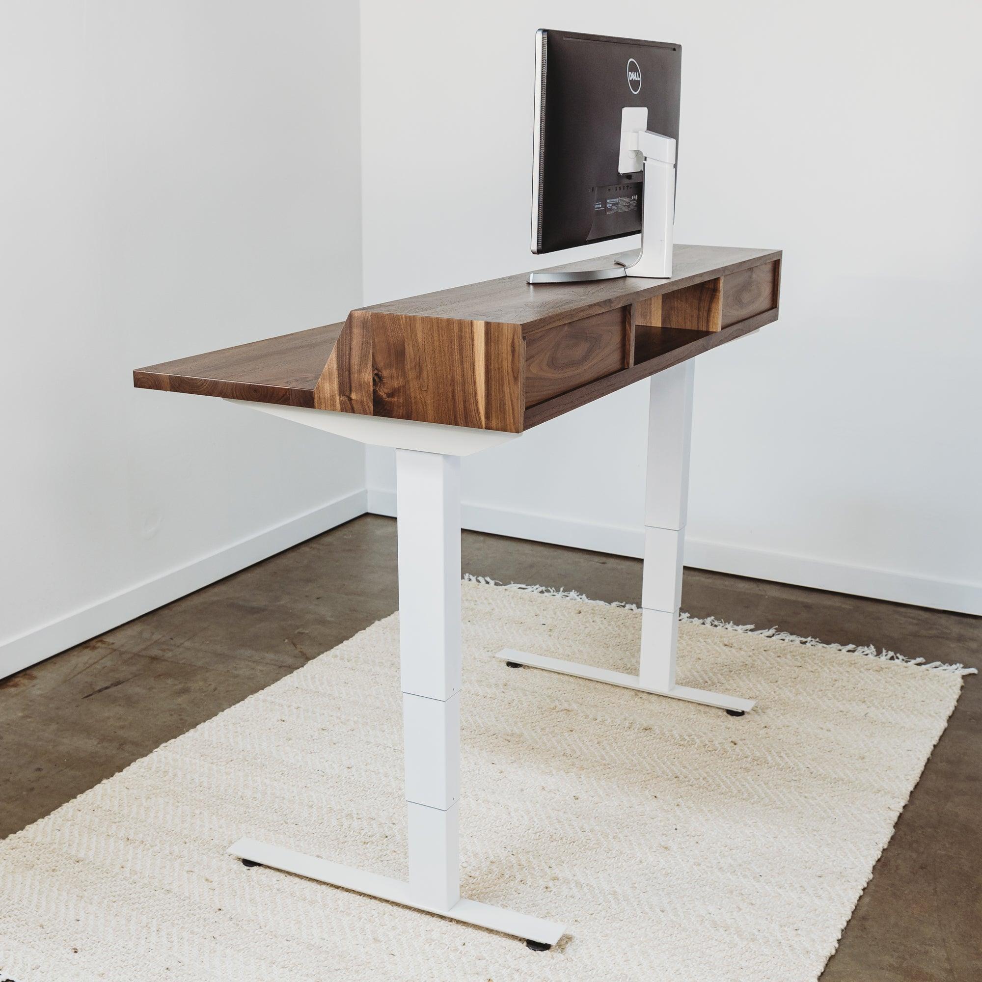 The Albright electric sit stand desk with drawers