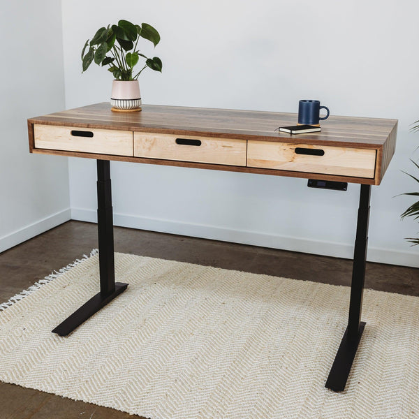 Embrace Productivity and Wellness with a Contemporary Height-Adjustable Desk