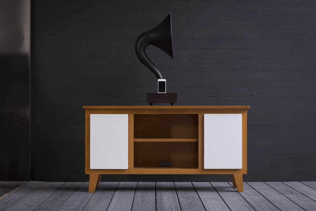 Mid Century Modern Credenza Cabinet in Solid Walnut for Home Office - Sifford Online