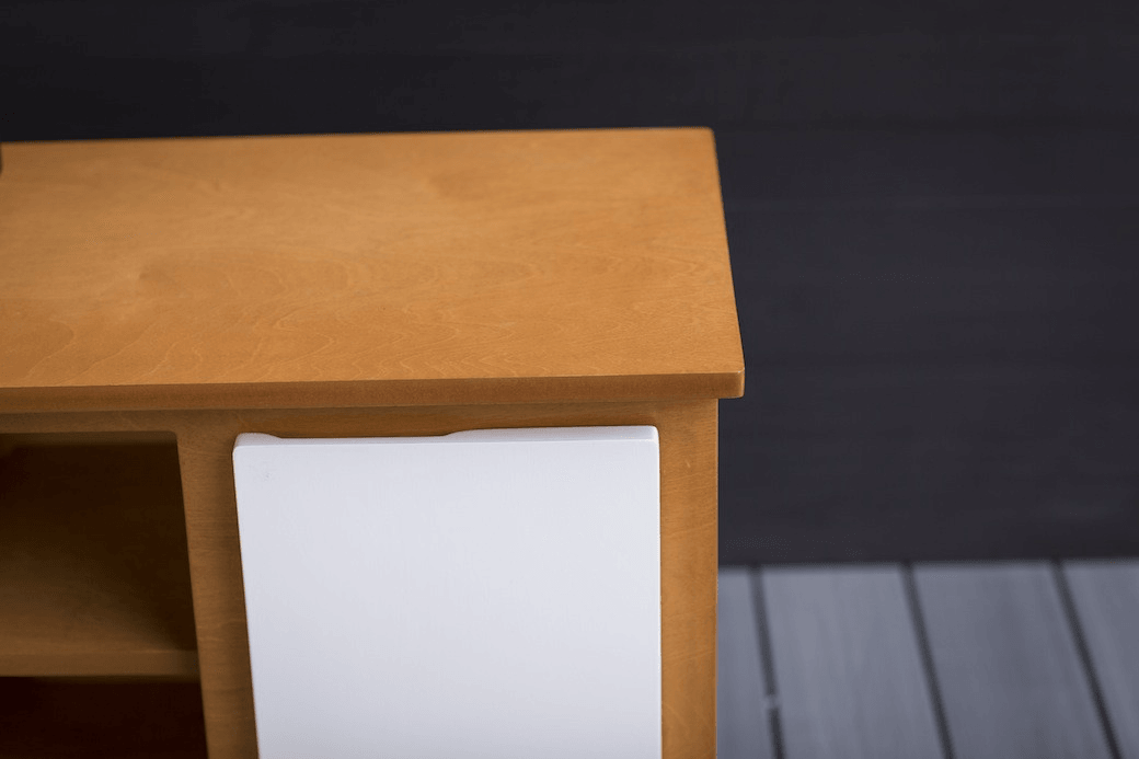 Mid Century Modern Credenza Cabinet in Solid Walnut for Home Office - Sifford Online