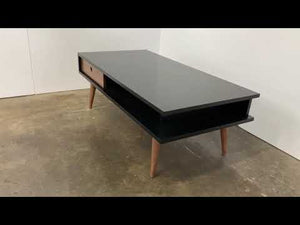 The Marc // Modern, Solid Wood Coffee Table with Drawer